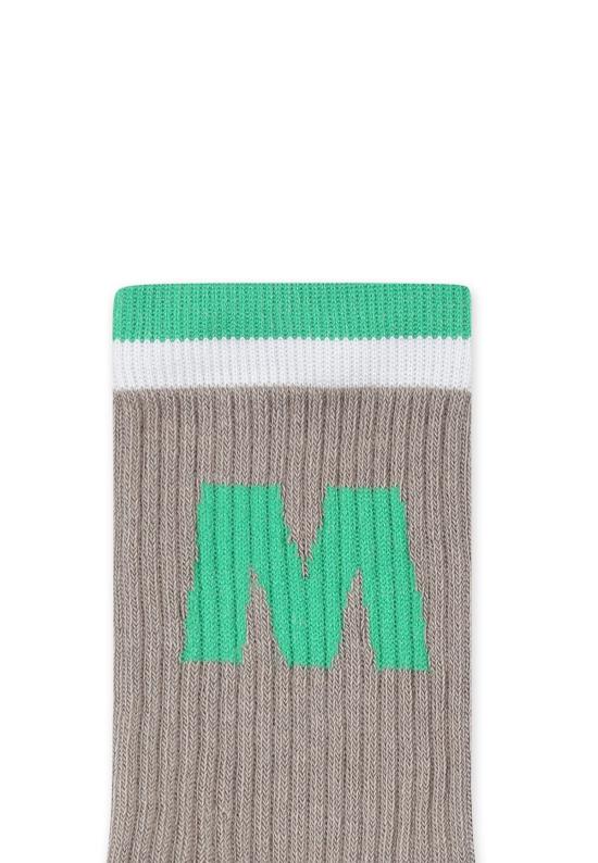  [키즈] 마르니 발목 양말 로고 아동용 양말 (회색) - MARNI