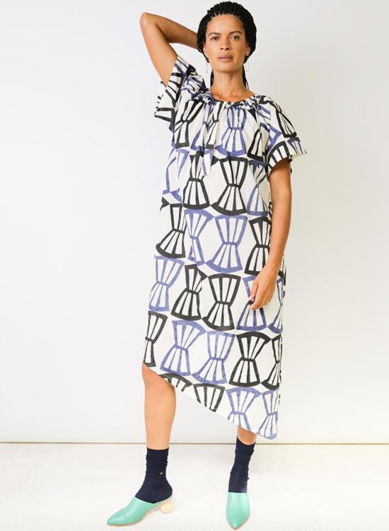 시크 콜렉티브 미디 원피스 Seek Collective Leta Dress Bialetti Print - SEEK COLLECTIVE