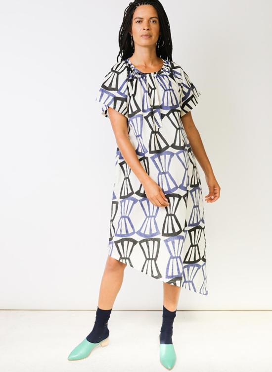  시크 콜렉티브 미디 원피스 Seek Collective Leta Dress Bialetti Print - SEEK COLLECTIVE
