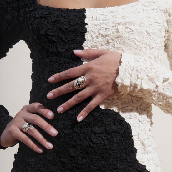  린지 루이스 주얼리 반지 스웨이 링 스털링 실버 - LINDSAY LEWIS JEWELRY