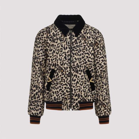  발렌티노 가라바니 봄버 자켓 Valentino Animalier 울 재킷 멀티컬러 Animalier