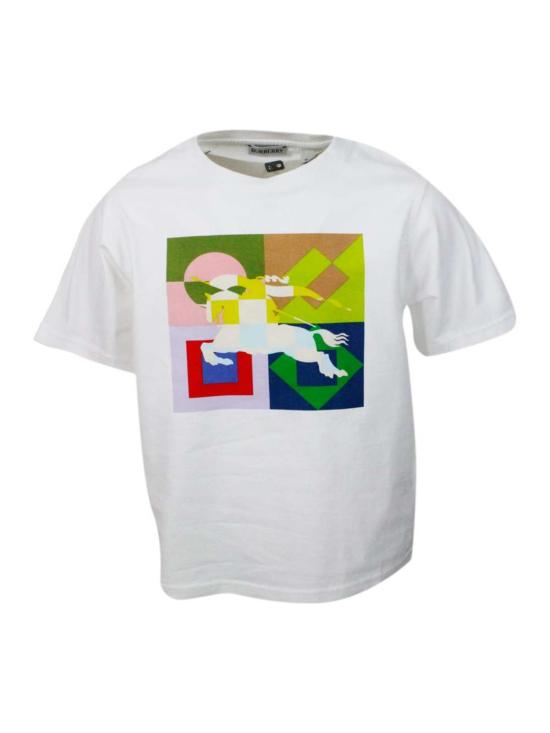  [키즈] 버버리 트레이닝 상의 아동용 티셔츠 (흰색)