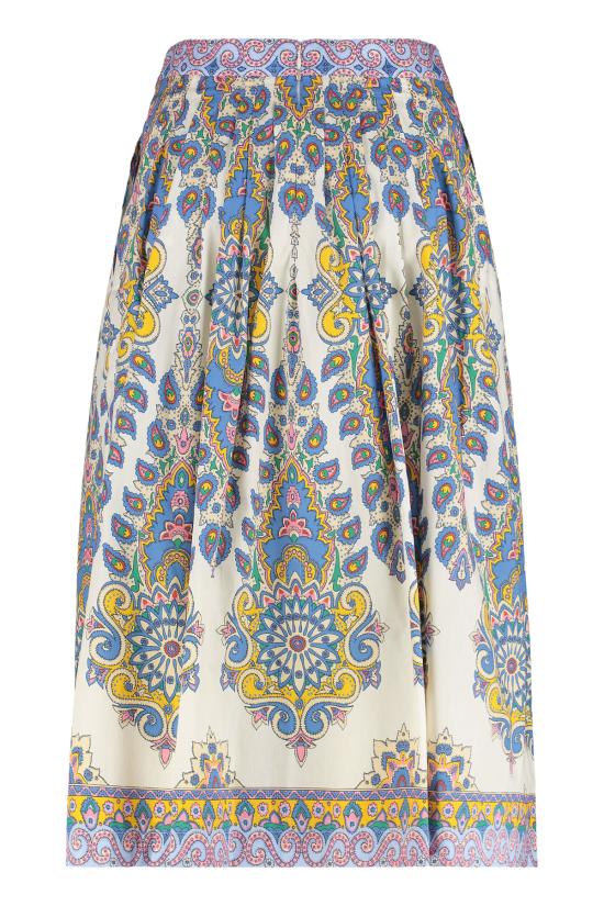  에트로 롱 스커트 프린트 포플린  멀티컬러 - ETRO