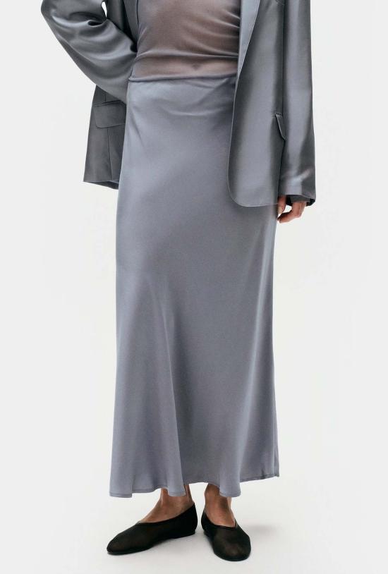  실크 런드리 롱 스커트 롱 바이어스컷 스커트 스톰 - SILK LAUNDRY