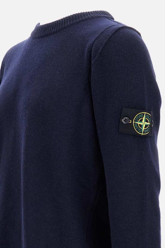  스톤 아일랜드 스웨터 니트웨어 크루넥  블루 - STONE ISLAND