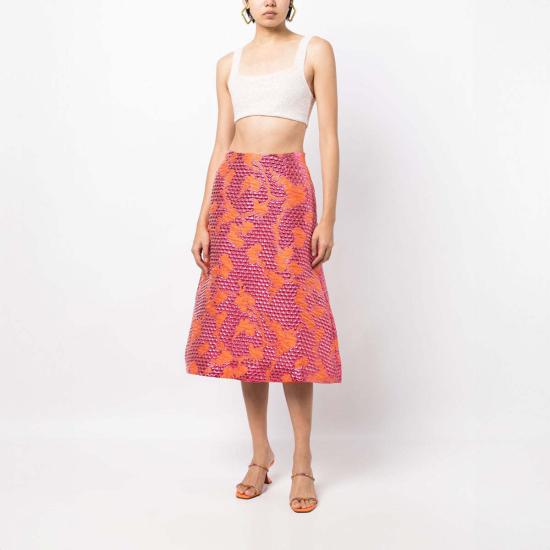  바움 운드 페르드가르텐 미디 스커트 Baum und Pferdgarten 샤리 스커트 핑크 버블