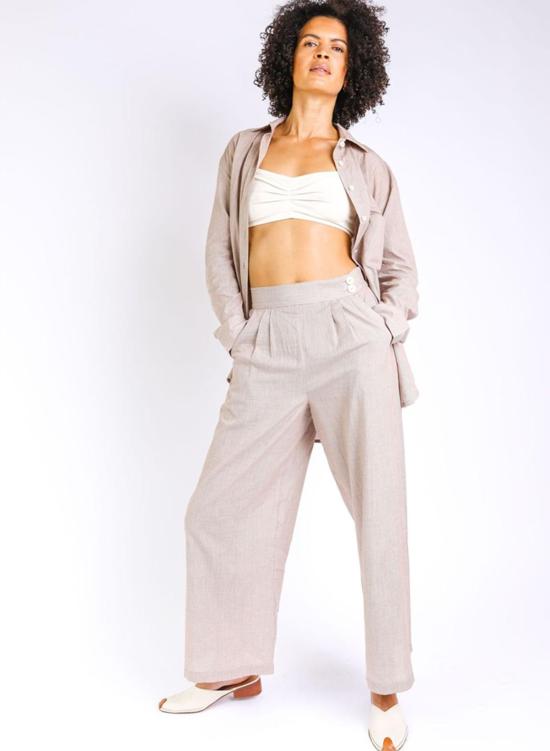  Seek Collective 스트레이트 팬츠 Novel Pants Fawn - OTHER BRANDS