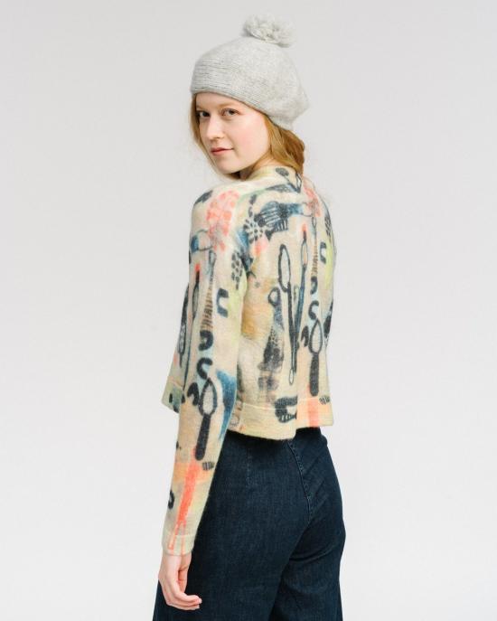  레이첼 코미 스웨터 대시 프린트 모헤어 풀오버 엠마 프린트 - RACHEL COMEY