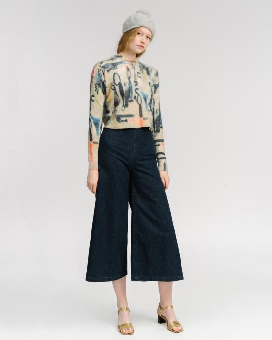  레이첼 코미 스웨터 대시 프린트 모헤어 풀오버 엠마 프린트 - RACHEL COMEY