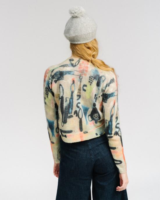  레이첼 코미 스웨터 대시 프린트 모헤어 풀오버 엠마 프린트 - RACHEL COMEY