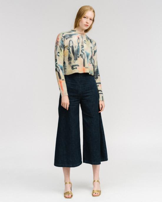  레이첼 코미 스웨터 대시 프린트 모헤어 풀오버 엠마 프린트 - RACHEL COMEY