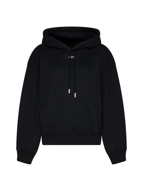  오프화이트 스웨터 오프 스탬프 후드티 블랙 화이트