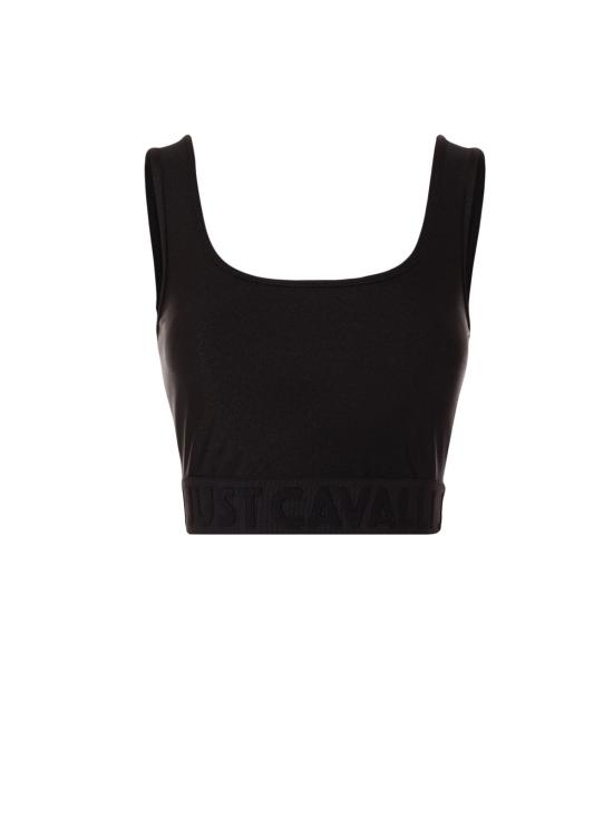  로베르토 카발리 트레이닝 티셔츠 저스트 카발리  블랙