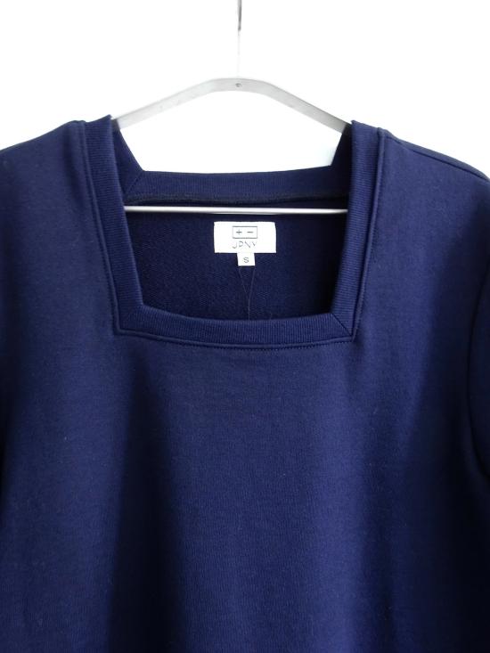  UPNY 반팔 티셔츠 업니 딥 칼라 스퀘어드 티셔츠 네이비 - OTHER BRANDS