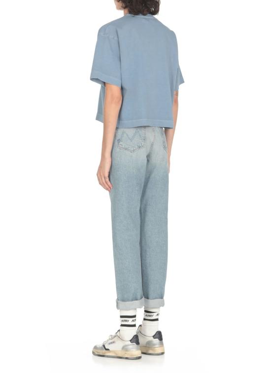  오트리 반팔 티셔츠 로고 티셔츠 (블루) - AUTRY