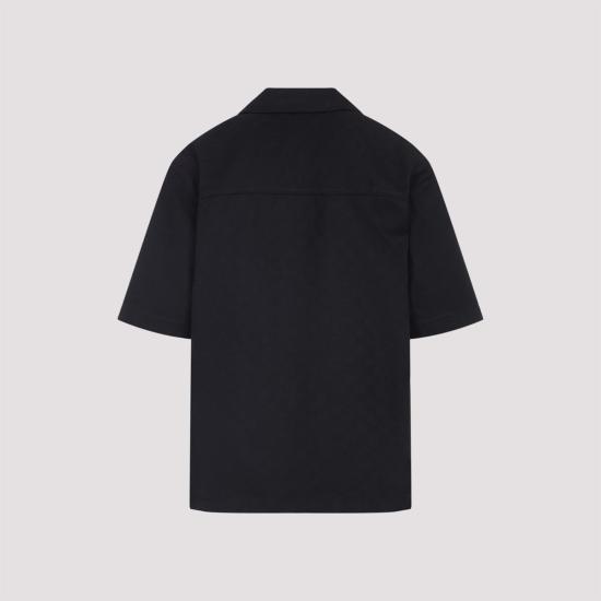  구찌 반팔 셔츠 GG 자카드 셔츠 블랙 - GUCCI