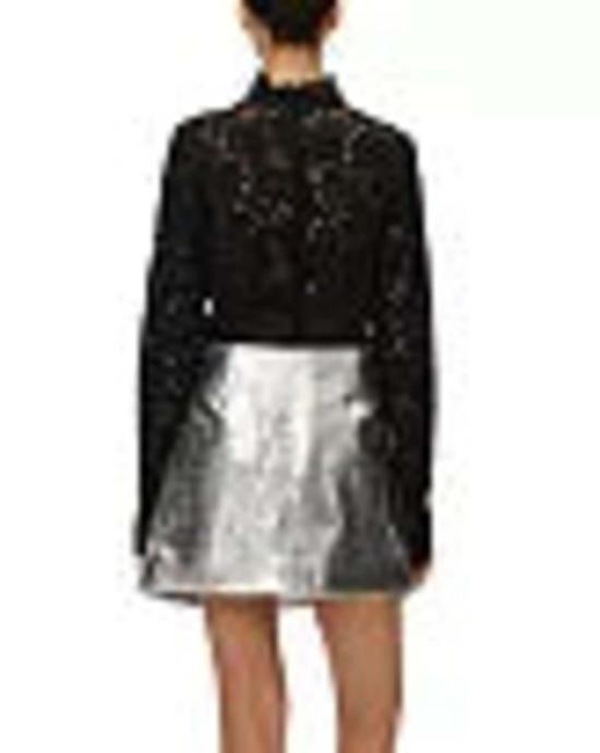  엘로디 숏 스커트 타우 비건 가죽 미니 스커트 실버 - ELODIE