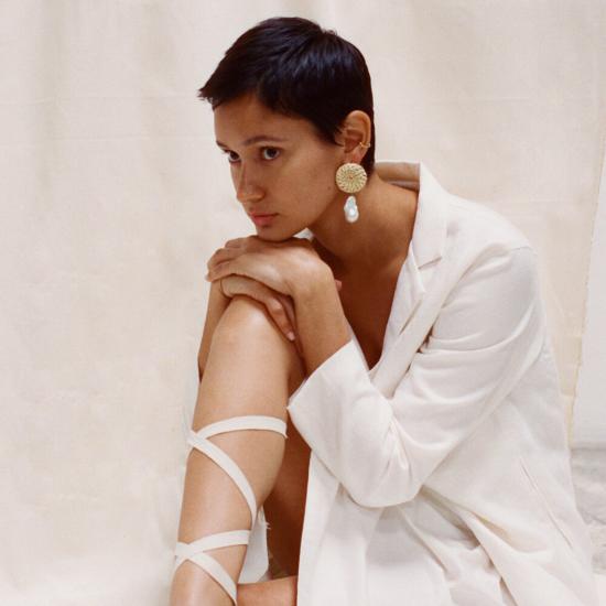  크레시오니 이어링 Crescioni Terra 귀걸이 팜 앤 펄 - CRESCIONI