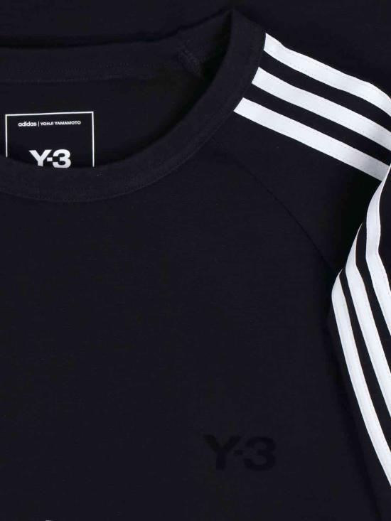  와이쓰리 반팔 티셔츠 Y3 반팔 크루넥 래글런 티셔츠 블랙 - Y-3