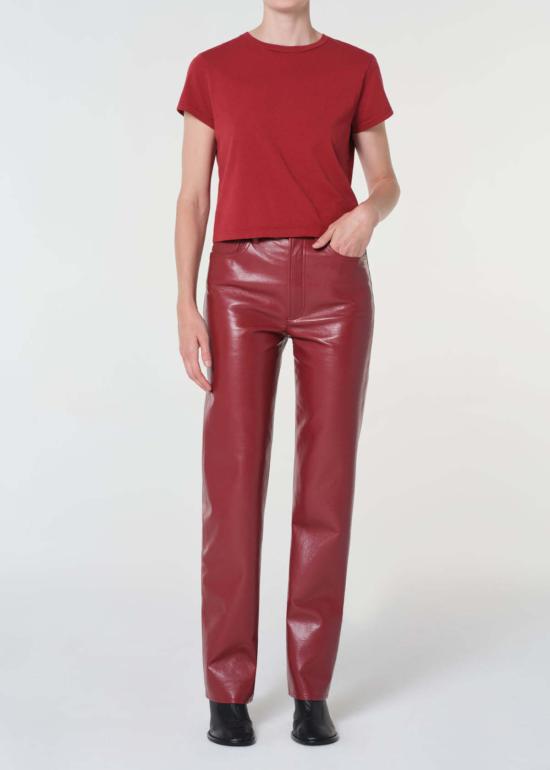  에이골디 데님 팬츠 아골드 90년대 핀치 웨이스트 롱 팬츠 브릭 - AGOLDE