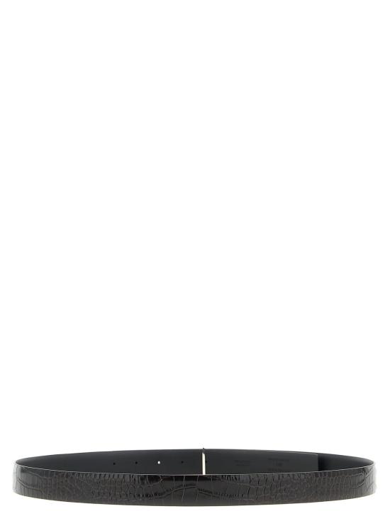  톰포드 가죽 벨트 슬림 T 리버서블  멀티컬러 - TOMFORD