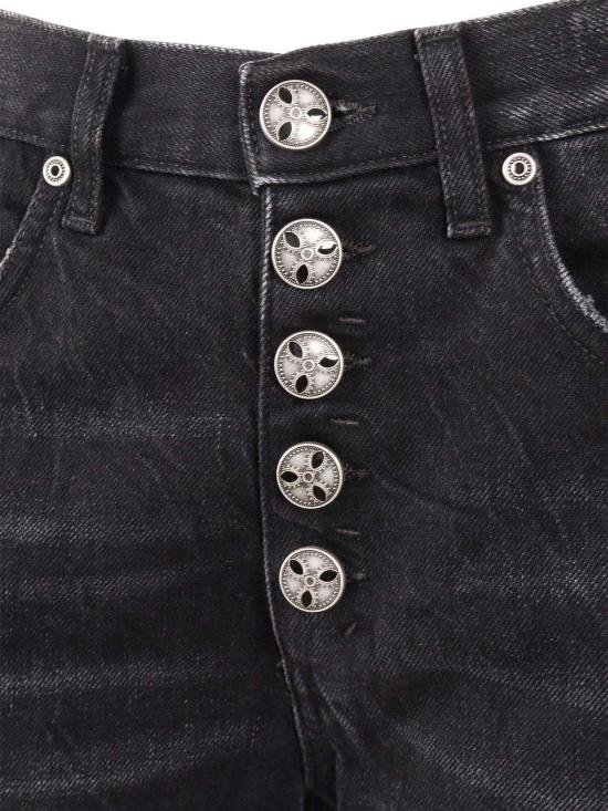  돈답 데님 팬츠 Dondup Jacklyn Bot Gioie 청바지 블랙 - DONDUP