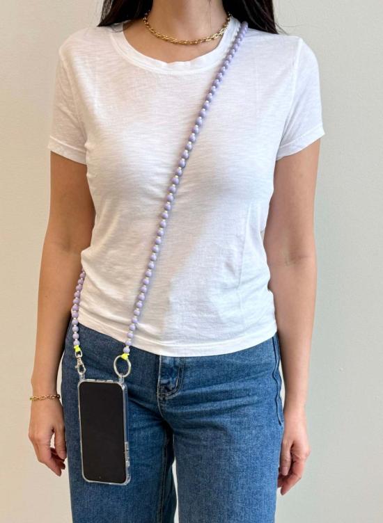  잇이즈웰 LA 키링 잇이즈웰 L.A. 폰 목걸이 라일락/네온 옐로우 - IT IS WELL L.A.