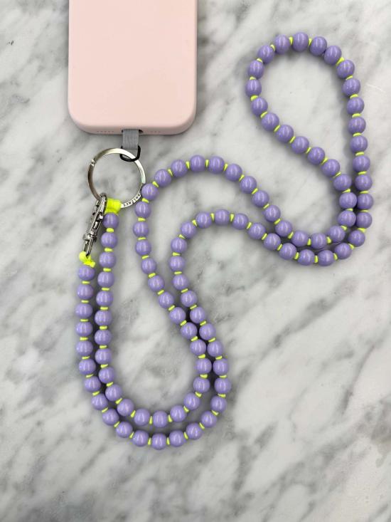  잇이즈웰 LA 키링 잇이즈웰 L.A. 폰 목걸이 라일락/네온 옐로우 - IT IS WELL L.A.