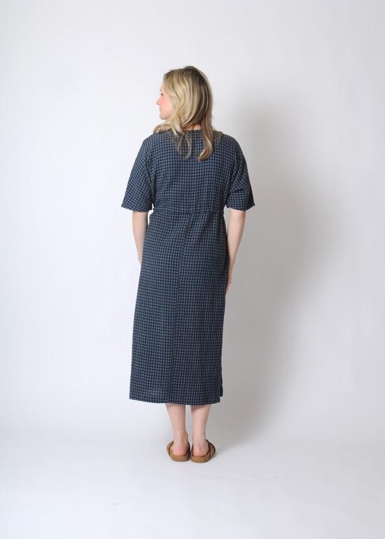  Conifer 롱 원피스 코니퍼 엠파이어 드레스 블루 체크 - CONIFER