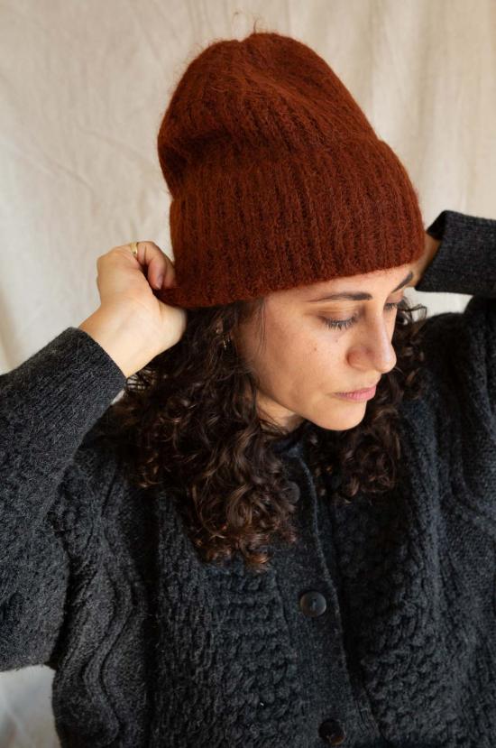  DAĒZA 모자 다에자 노스 컨트리 커프 햇 러셋