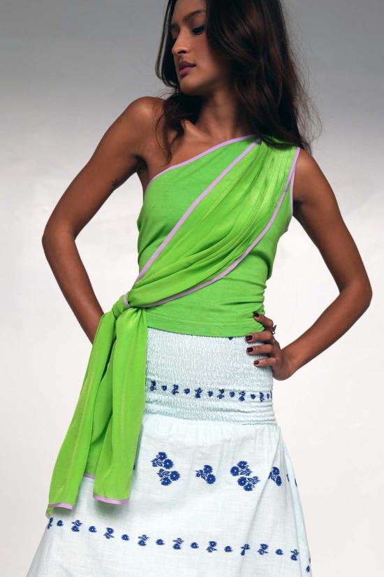  Abacaxi 블라우스 아바카시 실크 디비야 - OTHER BRANDS