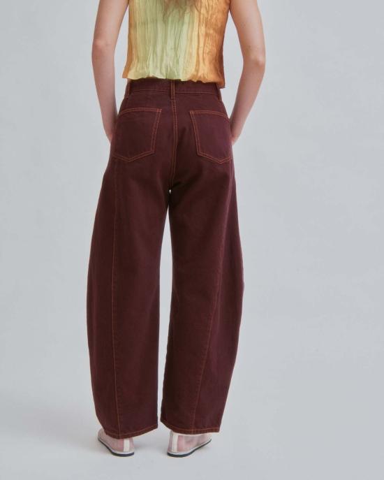  사야카 다비스 뉴욕 데님 팬츠 사야카 데이비스 뉴욕 배럴 데님 상그리아 - SAYAKA DAVIS NEW YORK