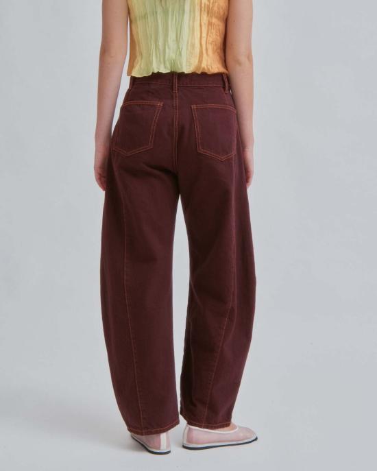  사야카 다비스 뉴욕 데님 팬츠 사야카 데이비스 뉴욕 배럴 데님 상그리아 - SAYAKA DAVIS NEW YORK