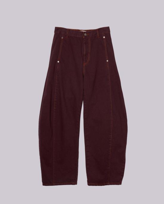  사야카 다비스 뉴욕 데님 팬츠 사야카 데이비스 뉴욕 배럴 데님 상그리아 - SAYAKA DAVIS NEW YORK