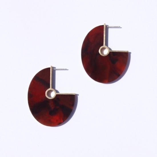  메탈렙시스 프로젝트 이어링 타원형 귀걸이 - METALEPSIS PROJECTS