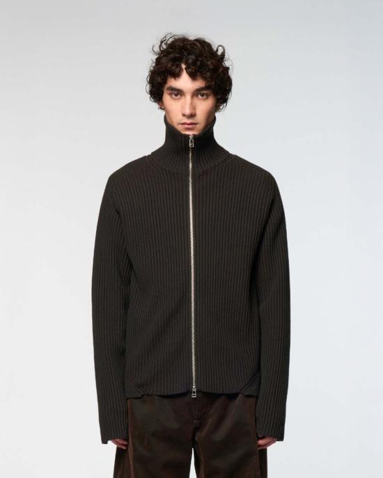  Omar Afridi 스웨터 오마르 아프리디 아티큘레이티드 드라이버 니트  다크 그레이/다크 브라운