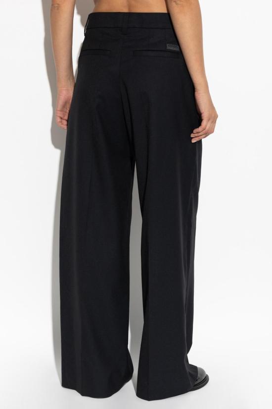  겐조 스트레이트 팬츠 울 팬츠 블루 - KENZO