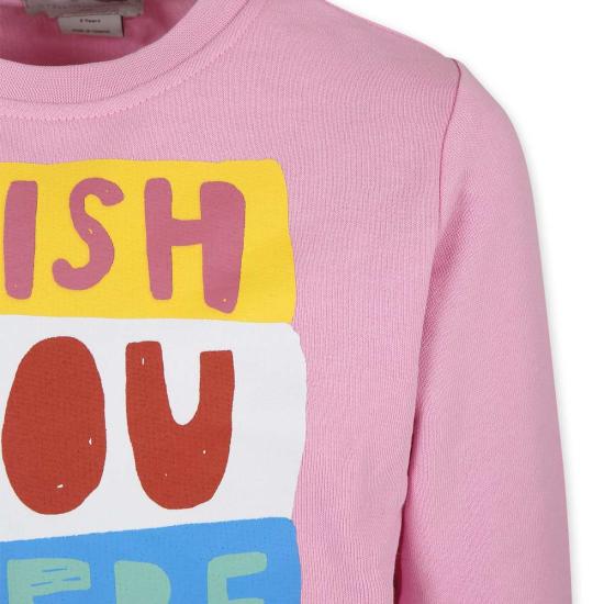  [키즈] 스텔라 맥카트니 풀오버 스텔라 매카트니 키즈 스웨트셔츠 핑크 - STELLA MCCARTNEY