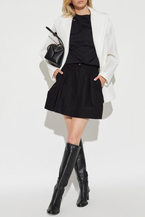  막스마라 반팔 티셔츠 막스 마라 파파이아 티셔츠 블랙 - MAX MARA