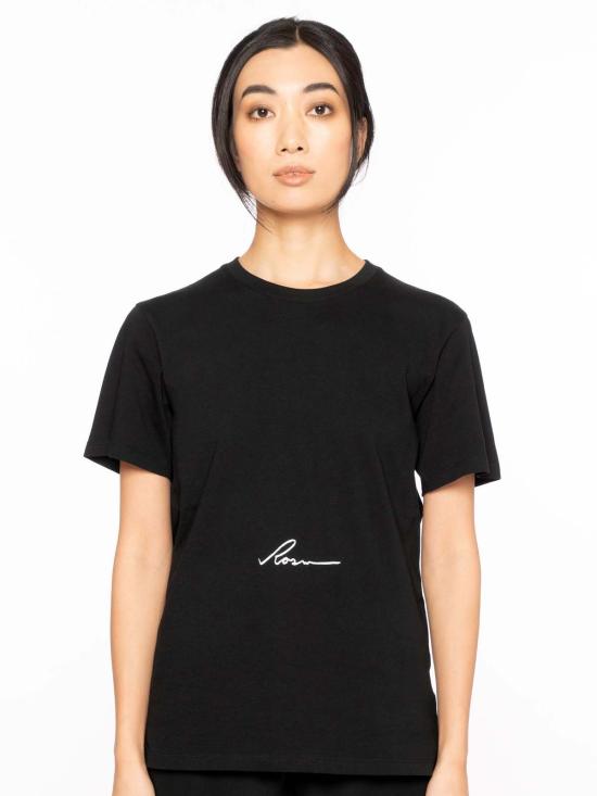  Rosin Studios 반팔 티셔츠 자수 로고 티셔츠