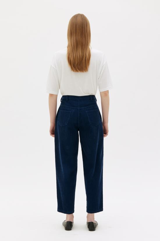  Maska 스트레이트 팬츠 마스카 루스 배럴 레그 오가닉 코튼 코듀로이 팬츠 - OTHER BRANDS