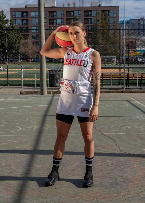  기예르모 브라보 민소매 티셔츠 남녀공용  X 시애틀 대학교 카고 포켓 빈티지 저지 탑 화이트