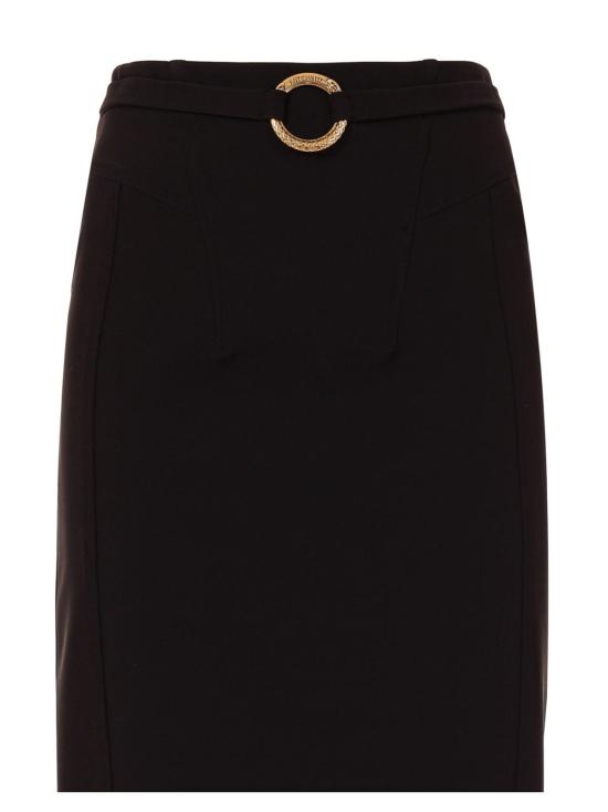  로베르토 카발리 롱 스커트 저스트 카발리  블랙 - ROBERTO CAVALLI