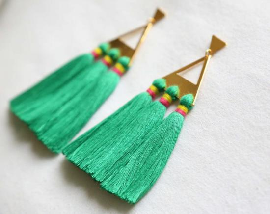  포스테리 이어링 포스터리 트리오 태슬 귀걸이 - FOSTERIE