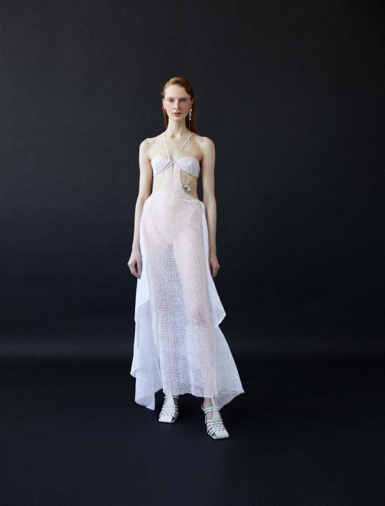  루이자 에 라 루나 롱 원피스 Luisa Et La Luna Nereus 드레스 블랑