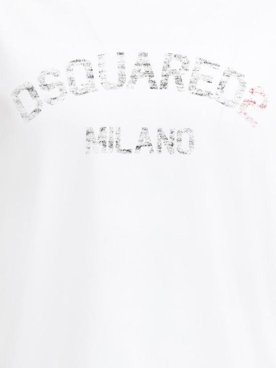  디스퀘어드2 반팔 티셔츠 Dsquared2 티셔츠 화이트 - DSQUARED2