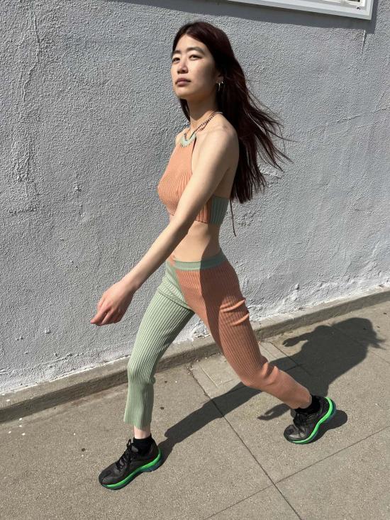  주주 민소매 티셔츠 Giu Giu Nonna Halter Adamah همדא - GIU GIU