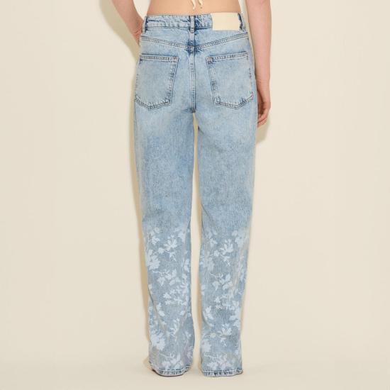  홀츠베일러 데님 팬츠 Holzweiler 꽃무늬 청바지 꽃무늬 프린트 - HOLZWEILER