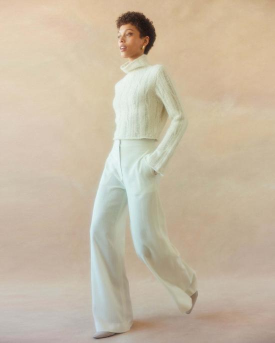  보즈 스웨터 골지 크롭 - VOZ