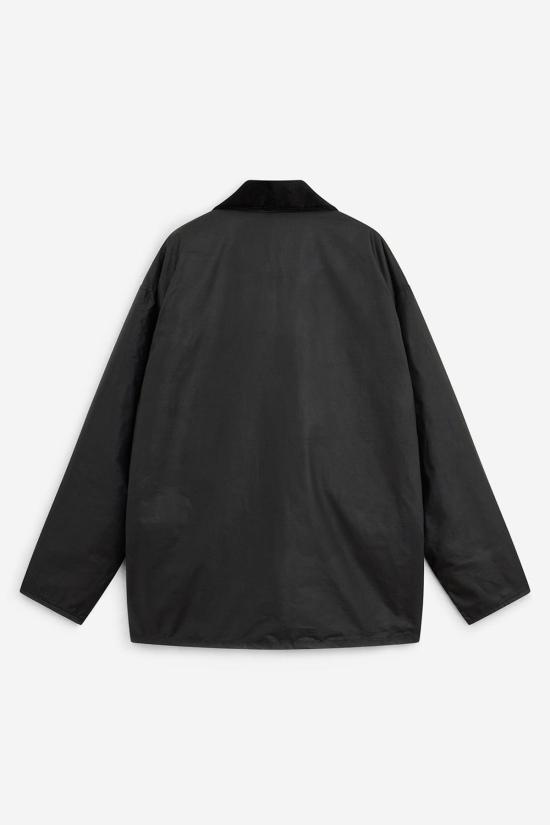  선플라워 자켓 왁스 립스톱 레저 재킷 블랙 - SUNFLOWER